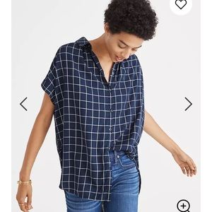 Madewell central shirt in windowpane
